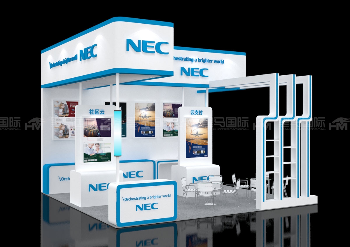 NEC云支付展台搭建