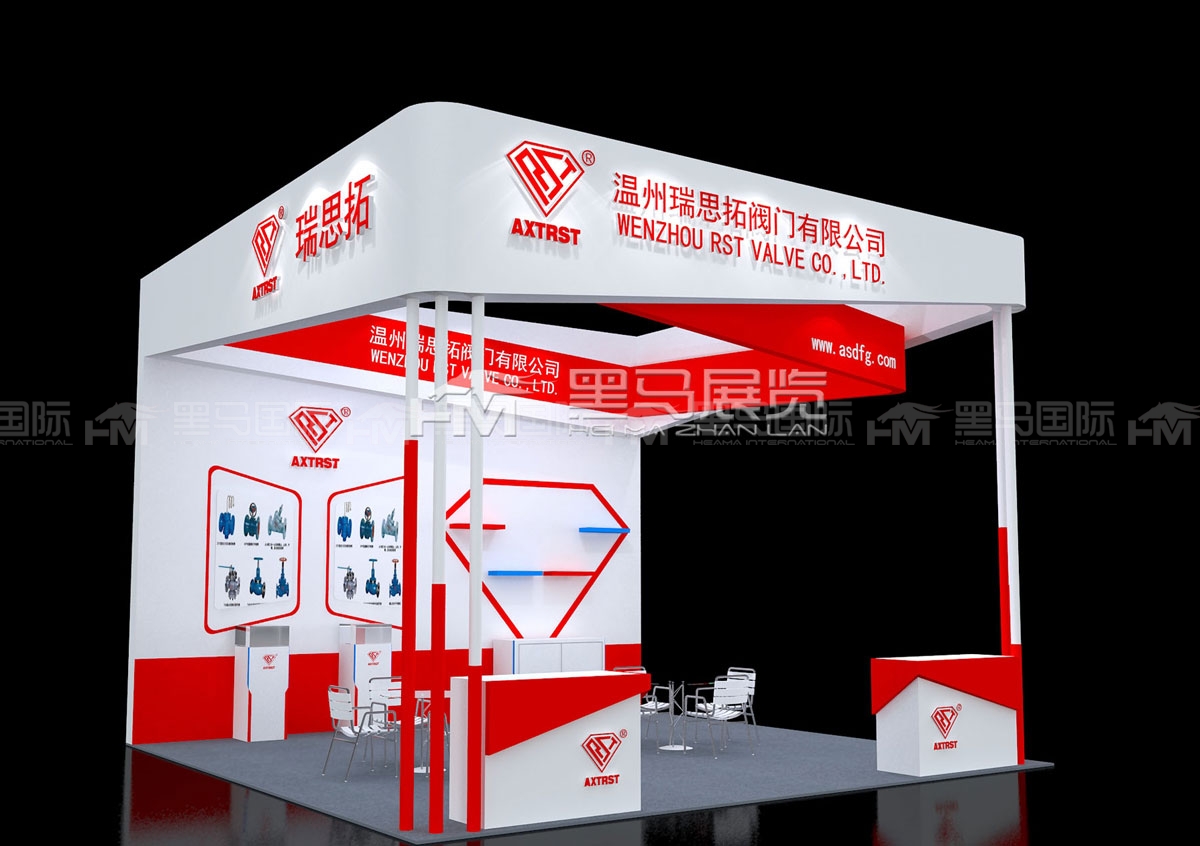 瑞思拓阀门展台布置设计